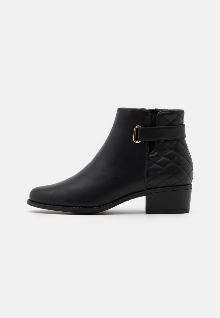 Bottines Anna Field Block heel Zip UP Noir Femme | JSI-1856482